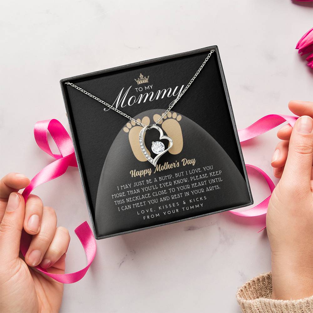 Mothers Day Gift For New Mom Pregnant Wife Gift Gift For Pregnant Wife Jewelry For Pregnant Wife Expecting Wife Mothers Day Forever Love Necklace