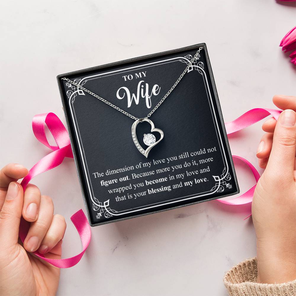 To My Wife 4 Forever Love Necklace
