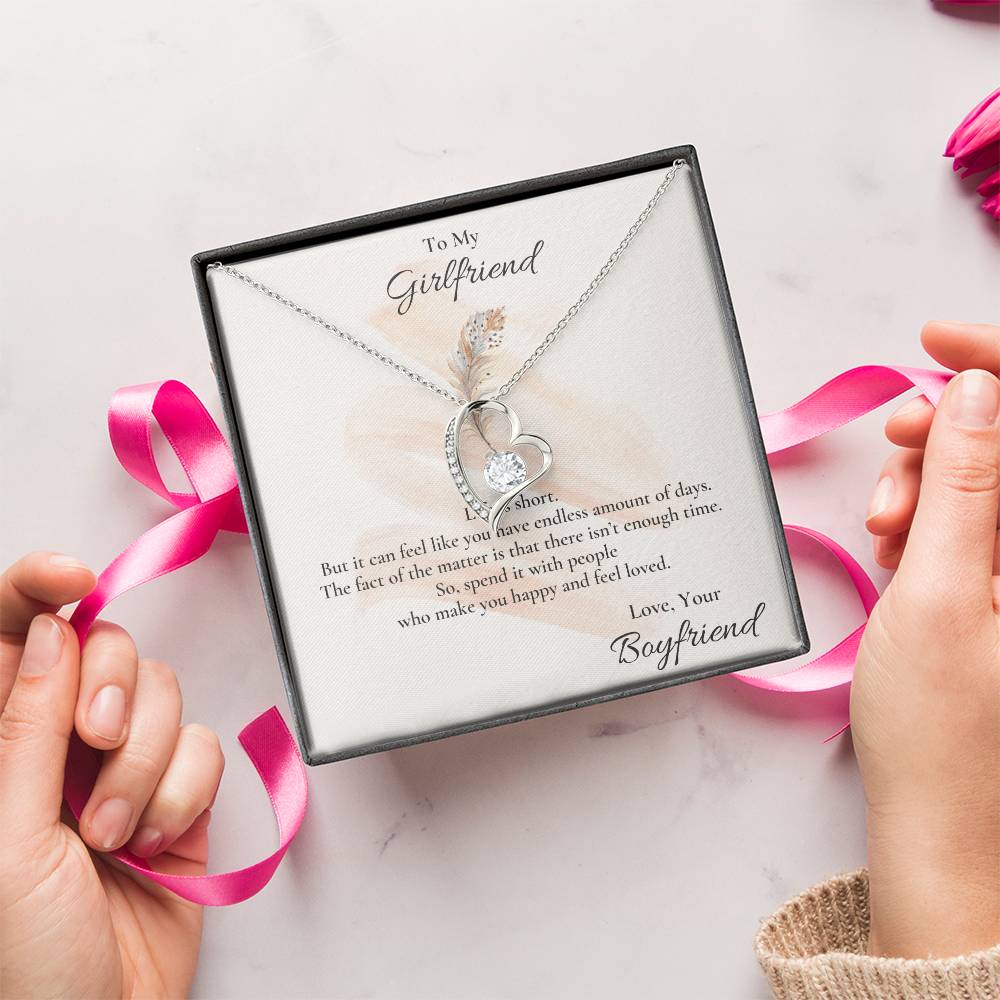 Gift For Girlfriend 1 Forever Love Necklace