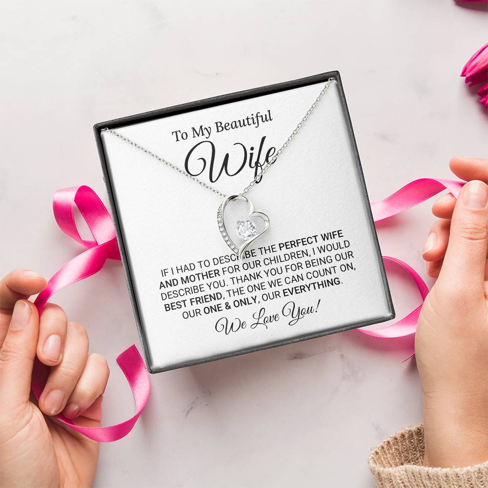 Heartfelt Mother's Day Gift For Wife 1 Forever Love Necklace