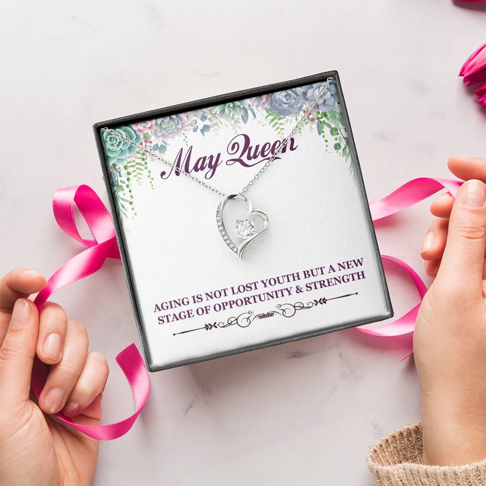 Born May Birthday Gift 2 Forever Love Necklace