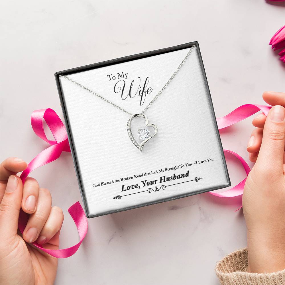 Stunning Forever Love 14K & 18K Gold Necklace Forever Love Necklace