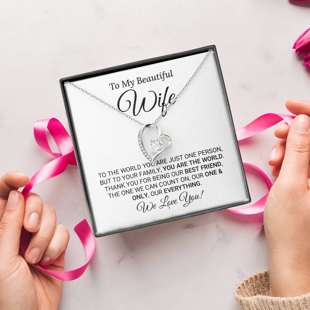 Heartfelt Mother's Day Gift For Wife Forever Love Necklace