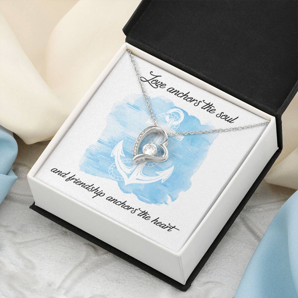 Best Friend Gift Best Friend Necklace Best Friend Distance Gifts Best Friend Birthday Gift To My Best Friend Hearts Necklace 1 Forever Love Necklace