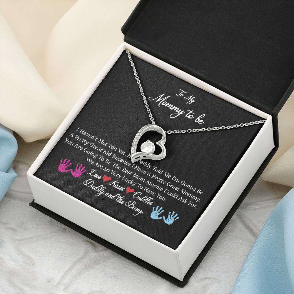 Exclusive To My Mommy To Be Necklace From Daddy And The Bump To Mom From Bump From Tummy To My Mommy I Love You New Mommy Forever Love Necklace