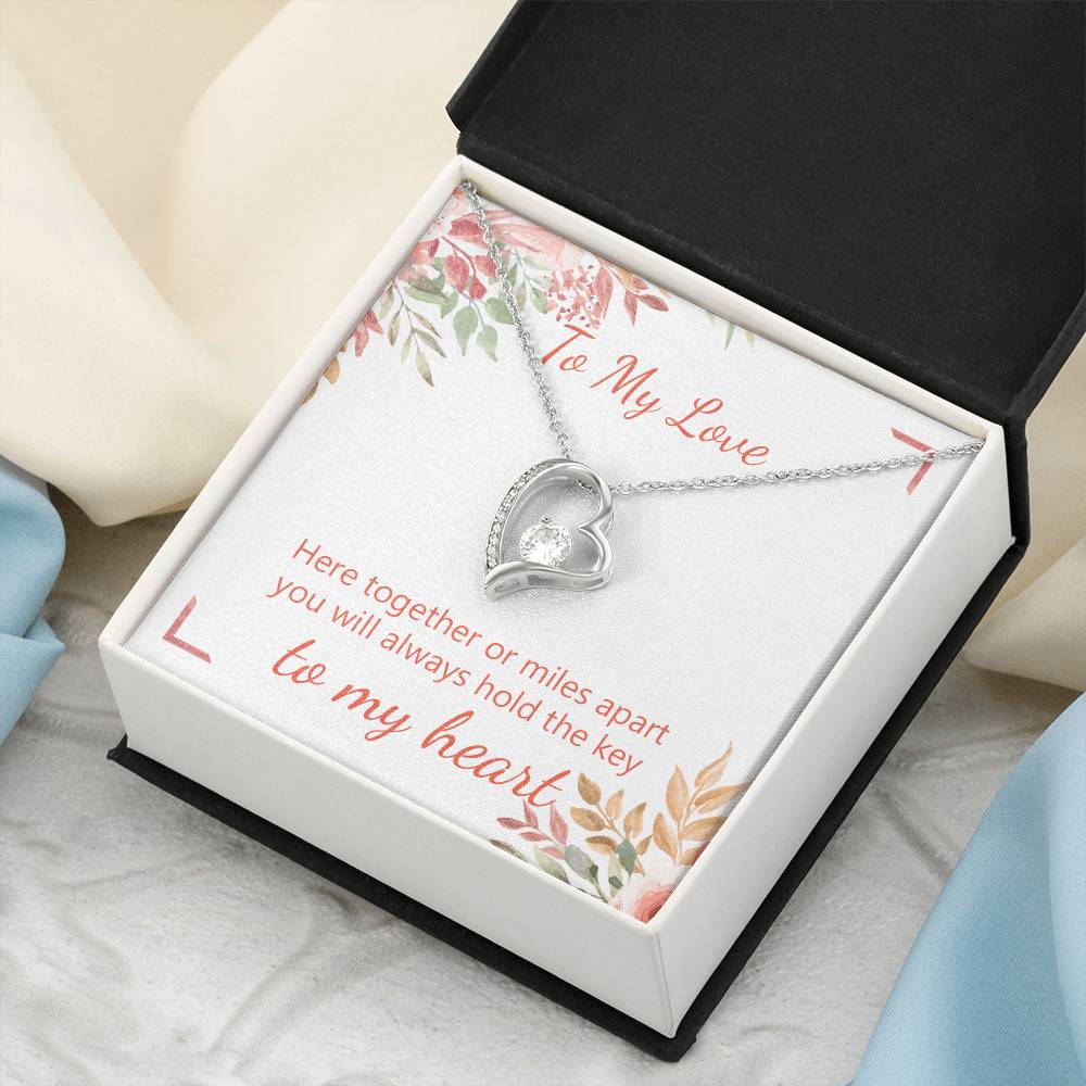 Key To My Heart Forever Love Necklace