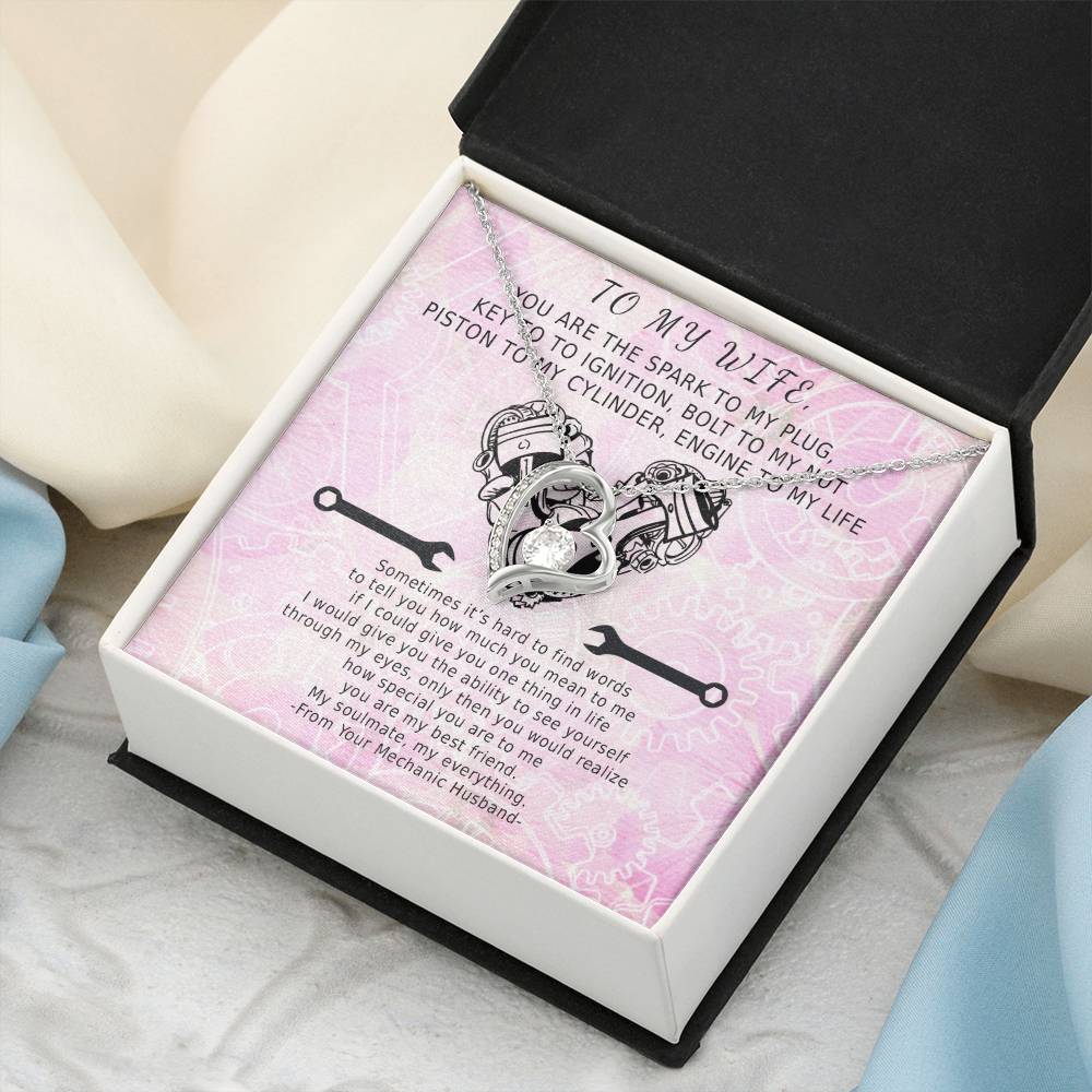 Key To My Ignition Infinite Heart Forever Love Necklace