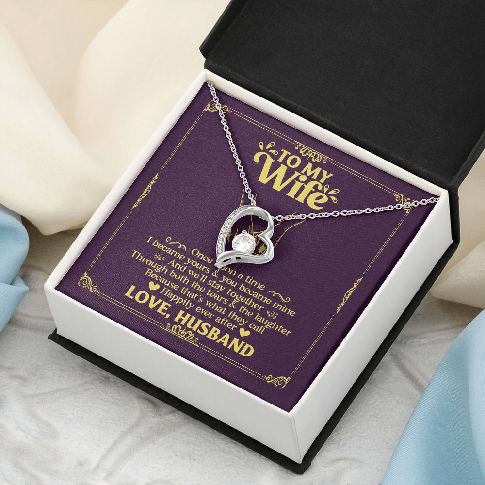 To My Wife- Happily Ever After Forever Love Necklace