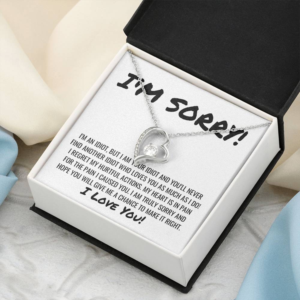 Sorry Apology Love Necklace Forever Love Necklace