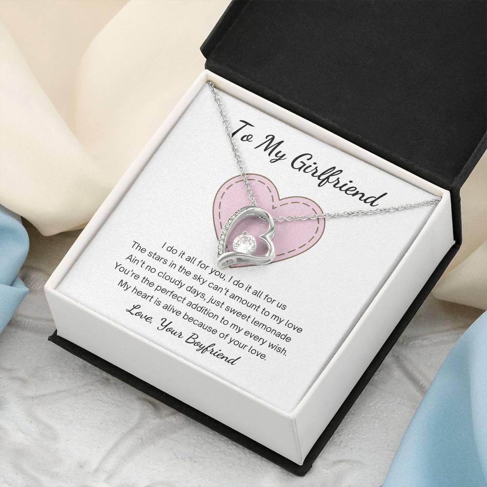 To My Girlfriend You Are My Every Wish Necklace 1 Forever Love Necklace