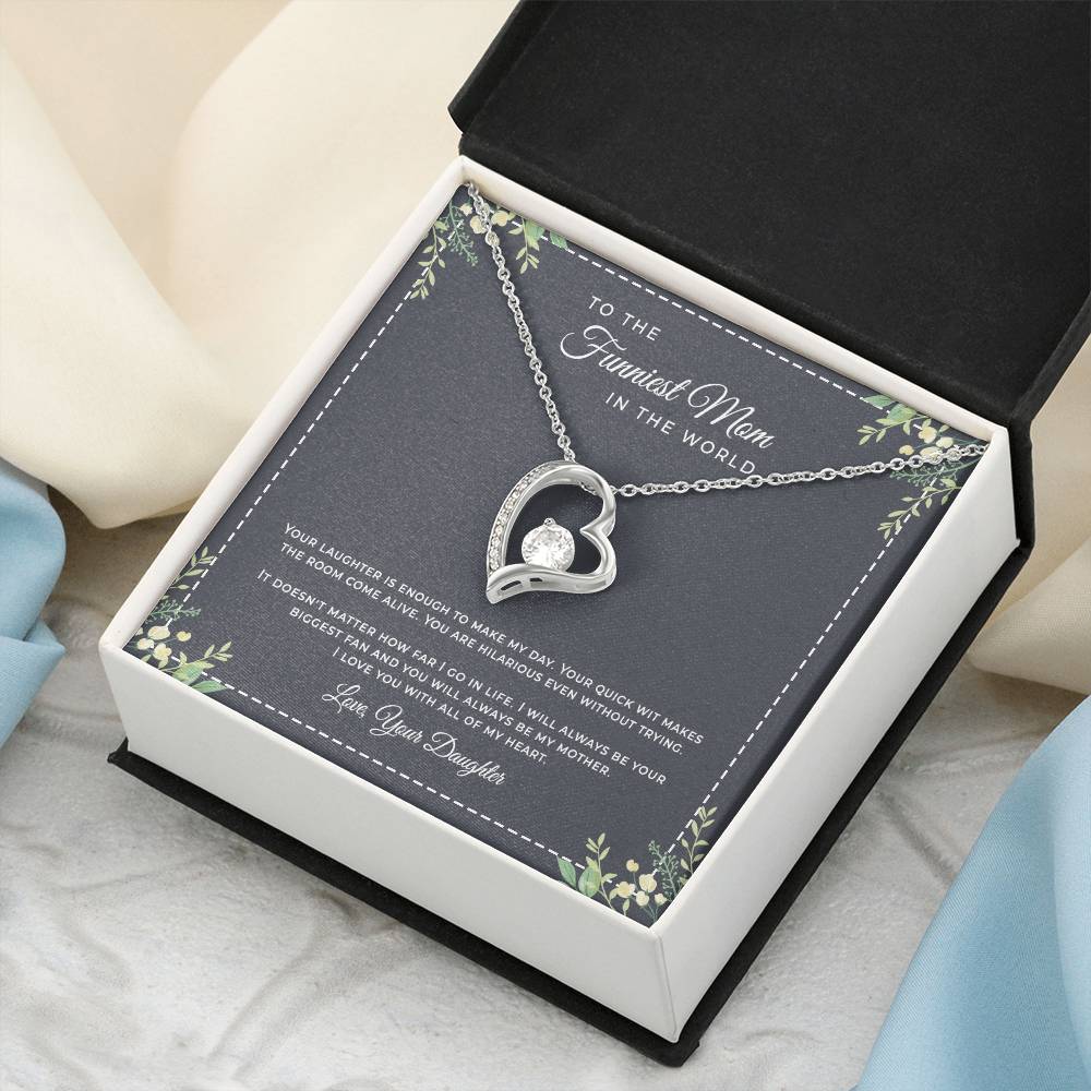 To The Funniest Mom Forever Love Forever Love Necklace