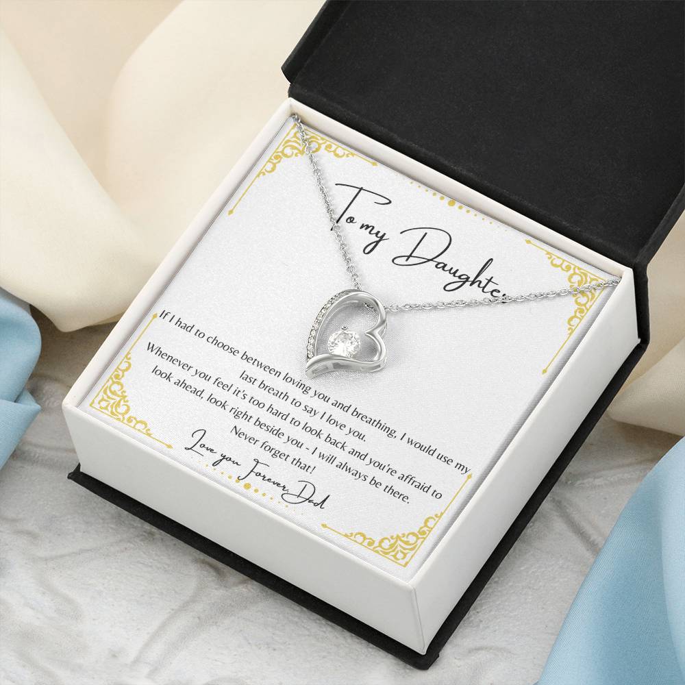 To My Daughter Forever Love Necklace