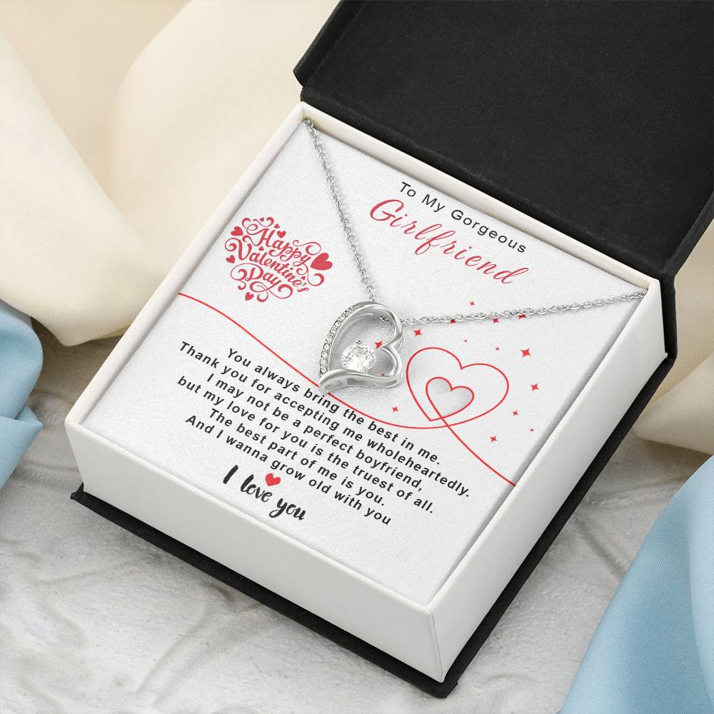To My Gorgeous Girlfriend Forever Love Necklace