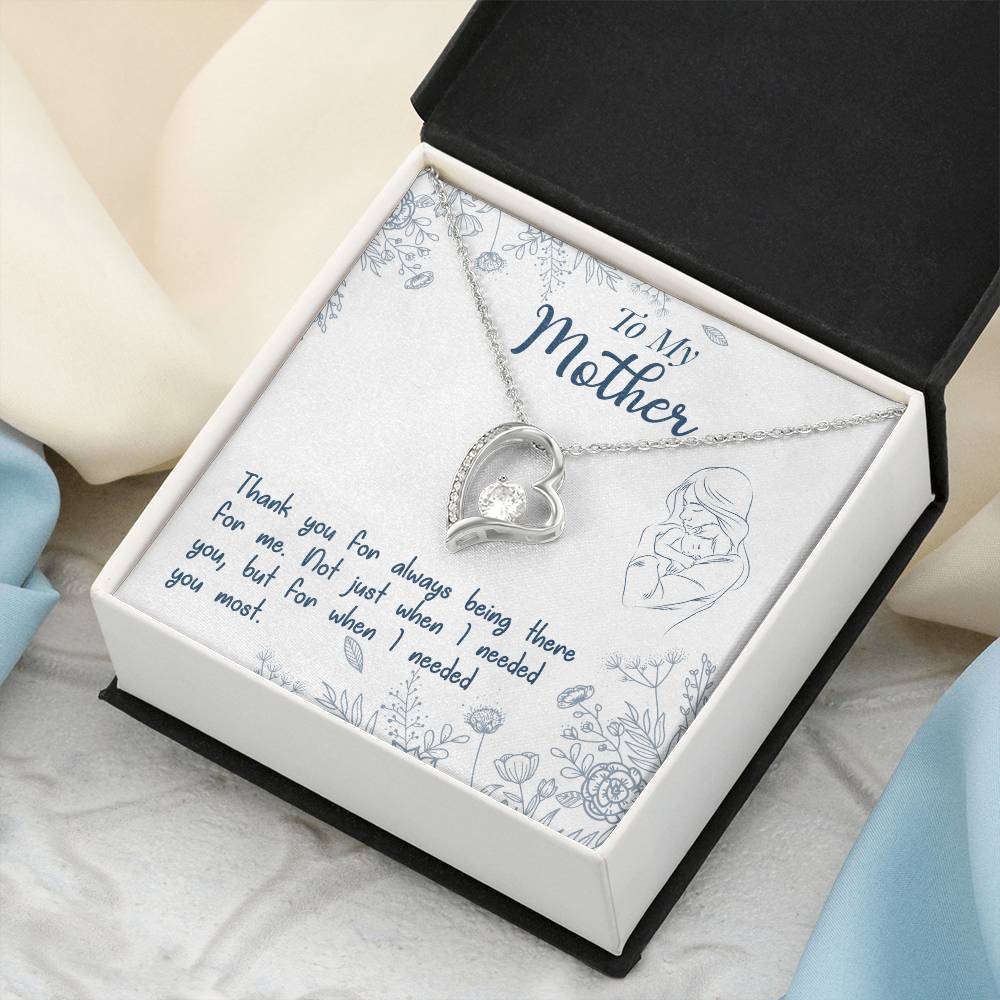 To My Mom Mother Necklace Gift For Mother Xmas Christmas Customize Gift To My Mom 8 Forever Love Necklace