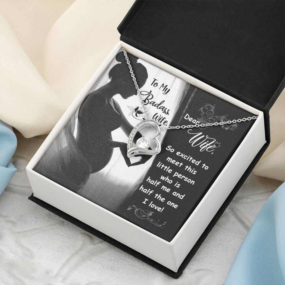To My Badass Wife Forever Love Necklace