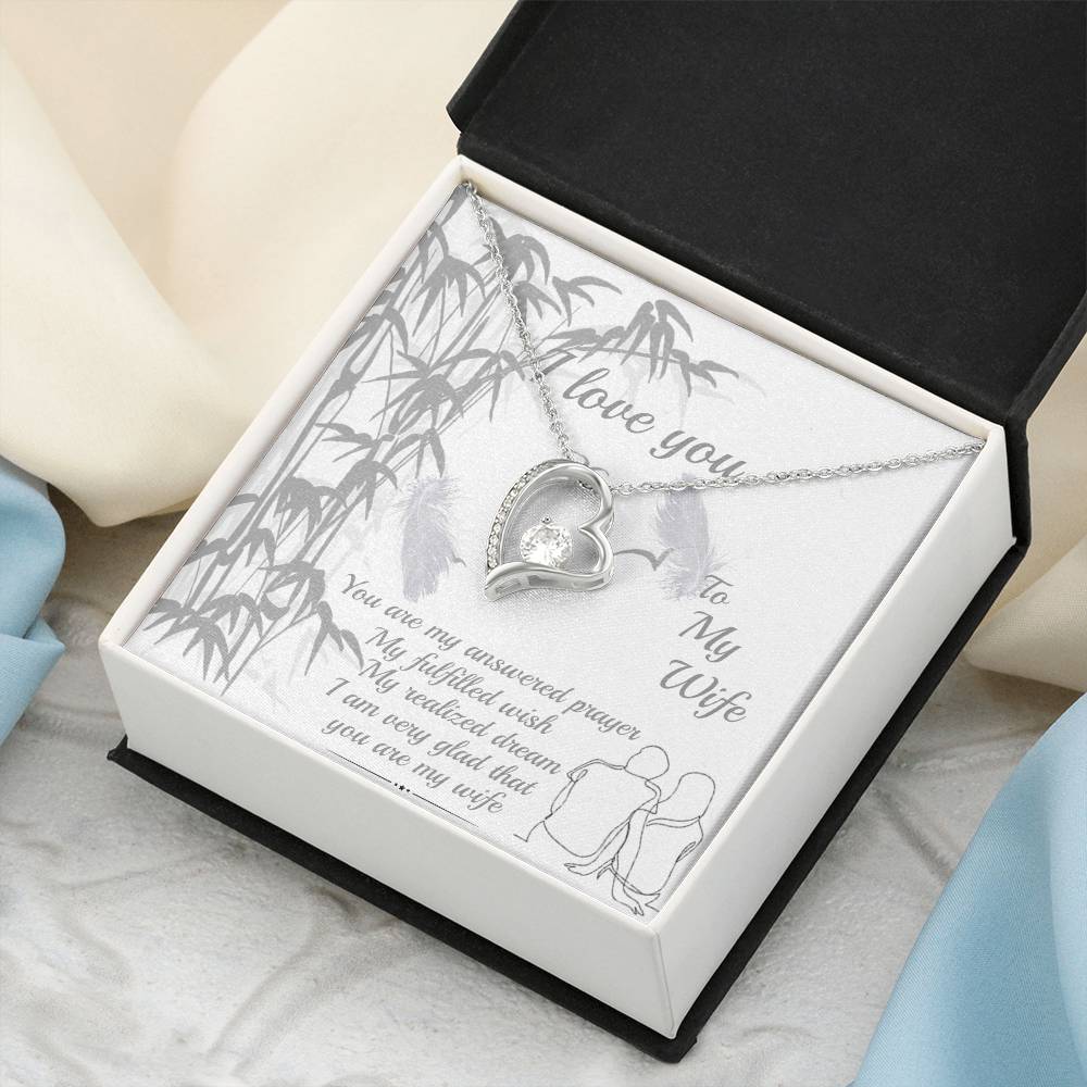 Gift For Wife You Are My Answered Prayer Necklace 1 Forever Love Necklace