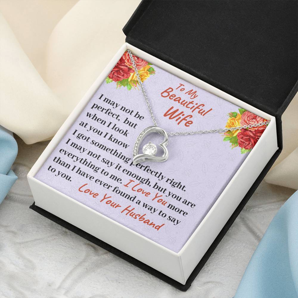 To My Beautiful Wife You Are Everything To Me Necklace 1 Forever Love Necklace