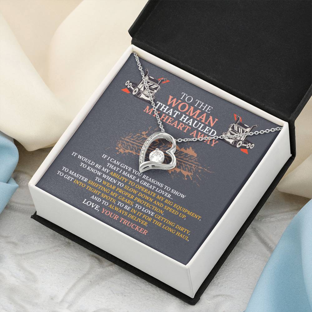 Why Truckers Are Great Lovers Necklace Gift... Forever Love Necklace