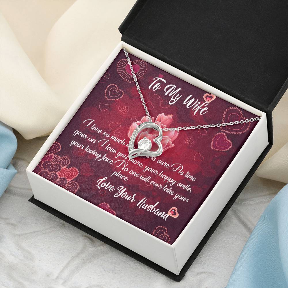Husband To Wife - I Love So Much Forever Love Necklace Forever Love Necklace