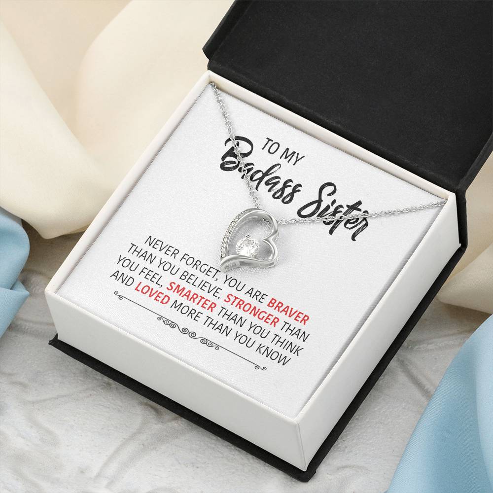 Perfect Gift For Your Sister Forever Love Necklace