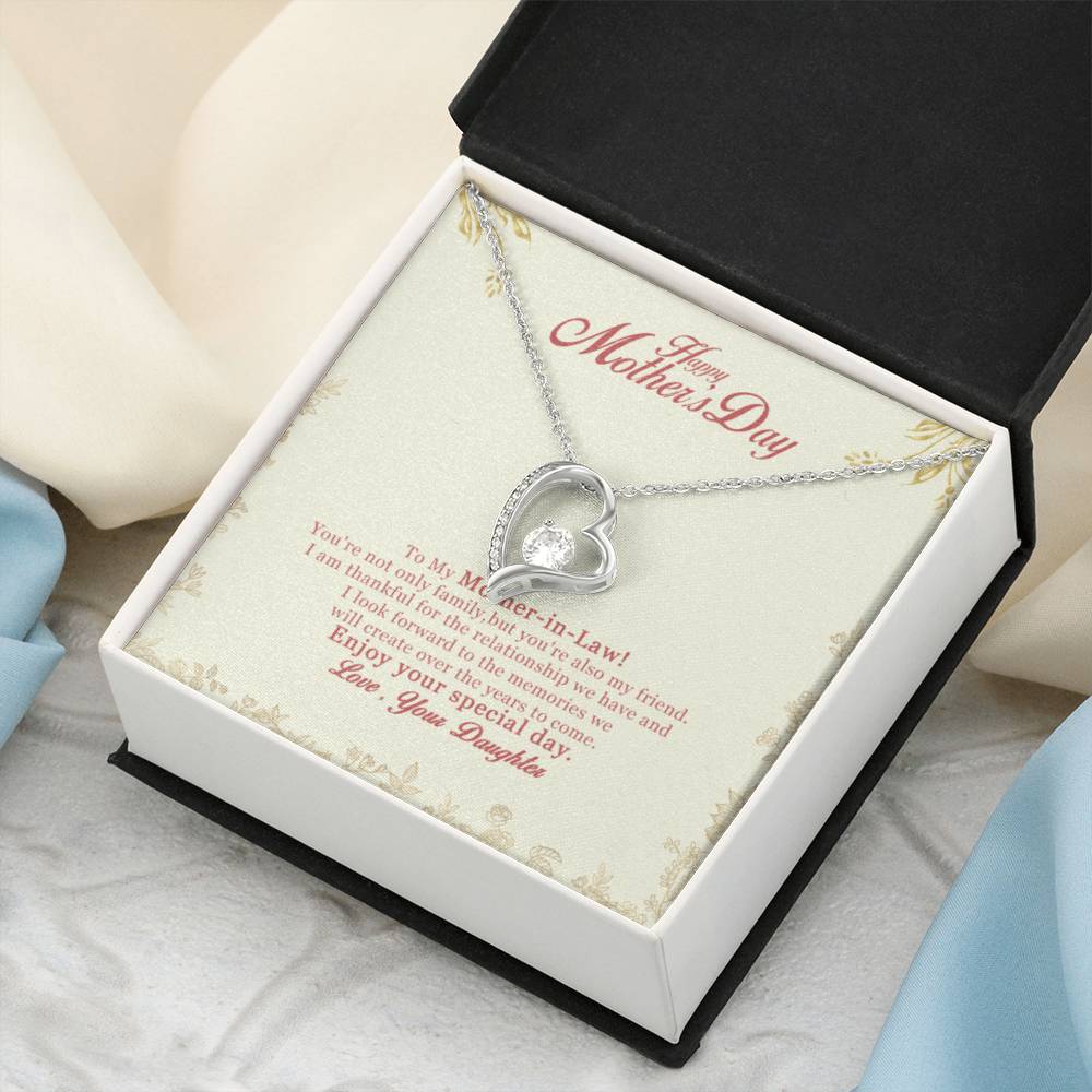 Gift For Mother In Law Enjoy Your Special Day Forever Love Necklace