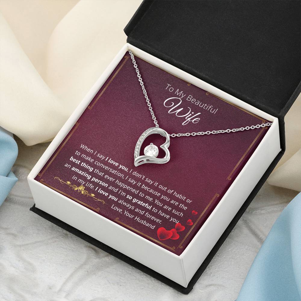 You Are The Best Thing That Ever Happened To Me - Forever Love Necklace Forever Love Necklace