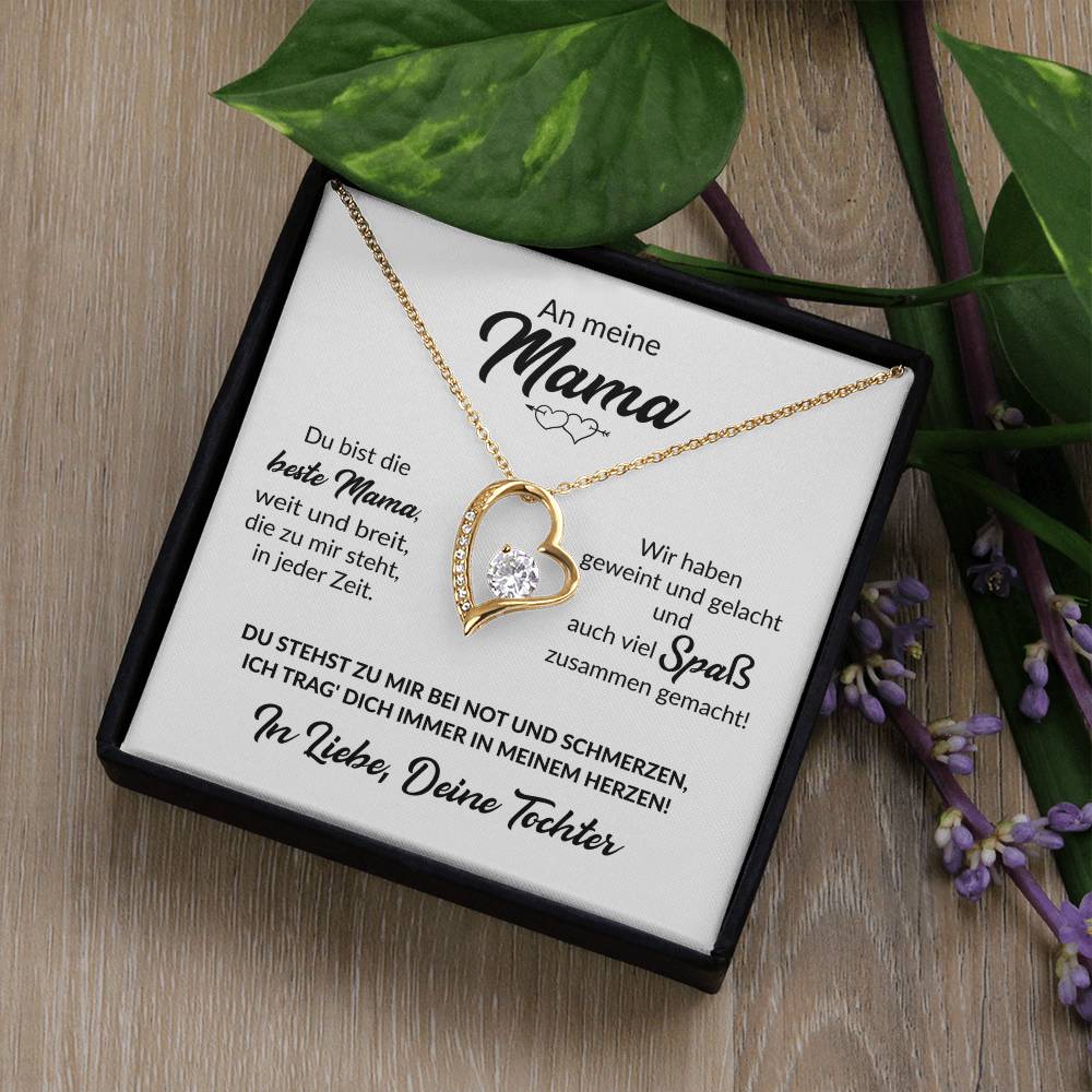 Beste Mama Von Tochter - Herzkette Forever Love Necklace