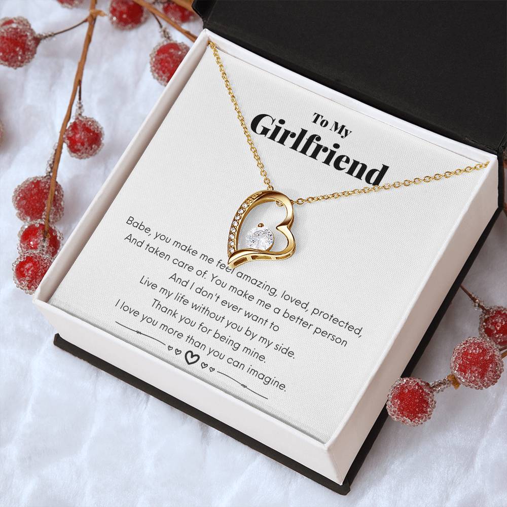 To My Girlfriend I Love You Necklace 1 Forever Love Necklace