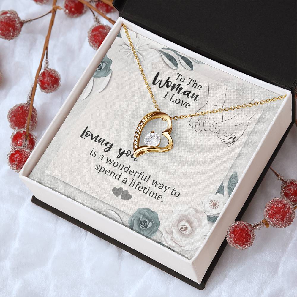 To The Woman I Love Loving You For A Lifetime Forever Love™ Necklace Forever Love Necklace