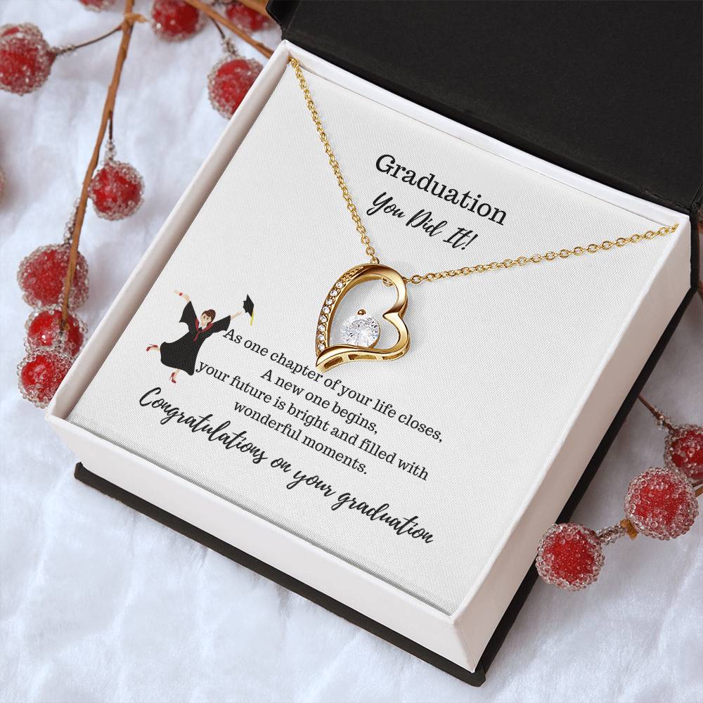 Graduation You Did It! Necklace Forever Love Necklace