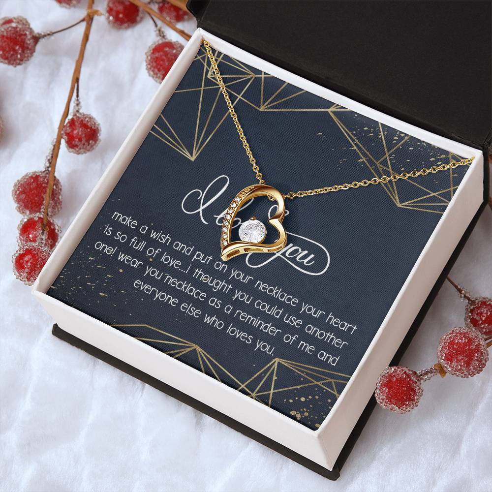 I Love You Necklace To My Girlfriend Necklace Necklace For Future Wife Necklace For Friend Best Friend Necklace Bff Necklace Gift Forever Love Necklace