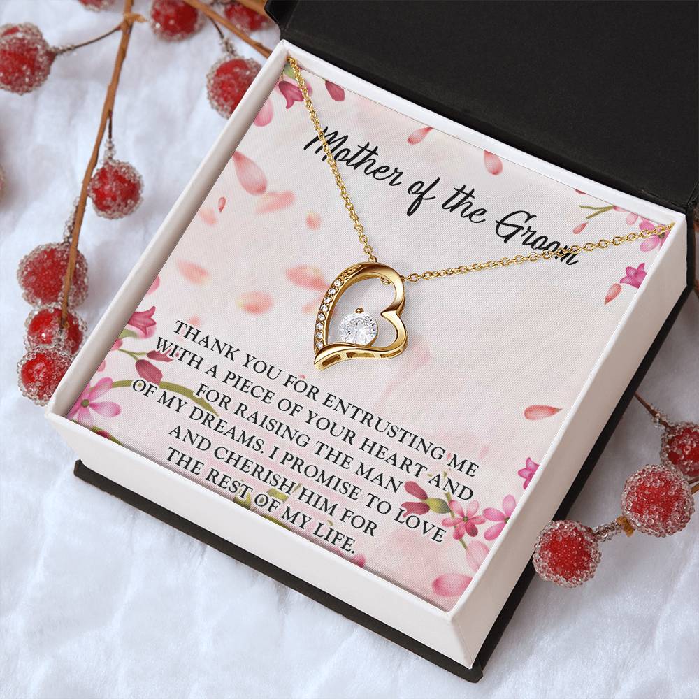 Mother In Law Wedding Gift From Bridemother In Law Birthday Gift Mother In Law Wedding Day Gift Mother Of The Groom Forever Love Forever Love Necklace