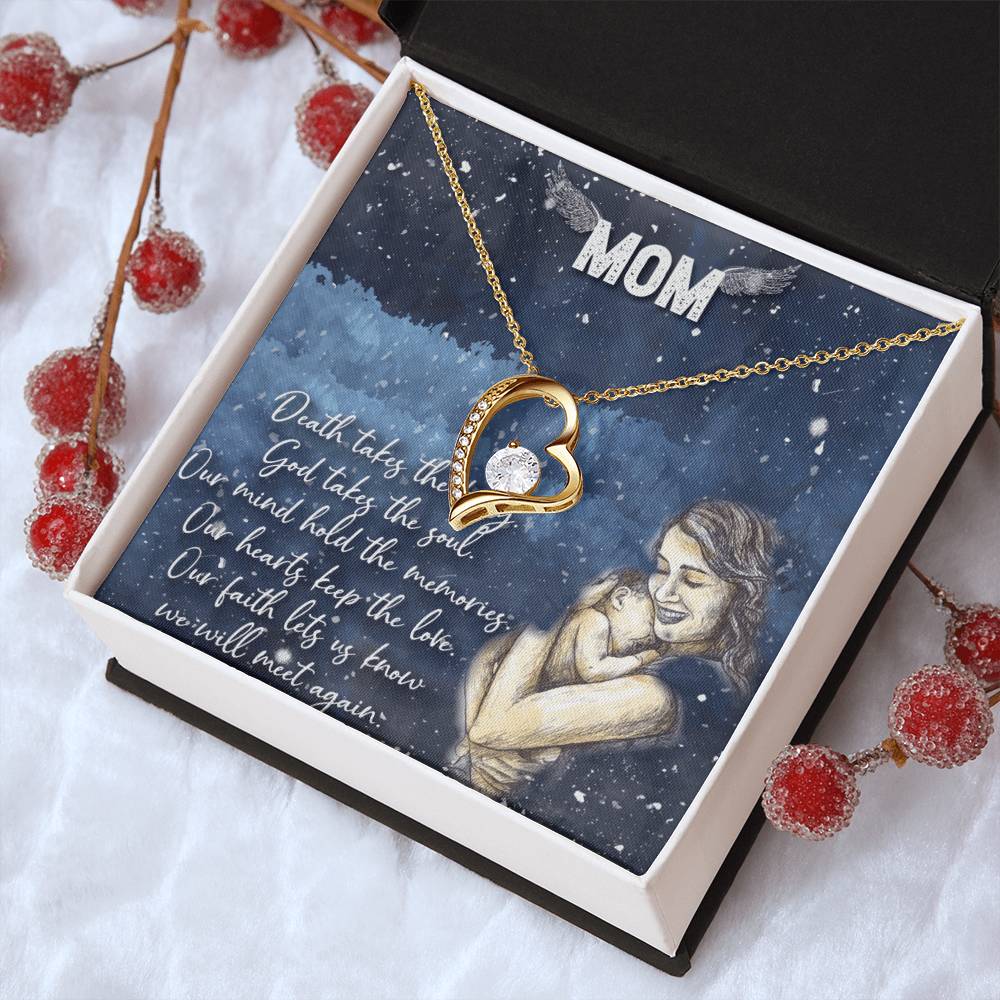 Love You Mom Forever Love Necklace