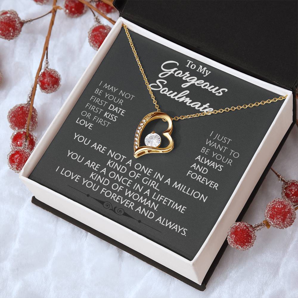 Stunning Necklace To My Gorgeous Soulmate 1 Forever Love Necklace