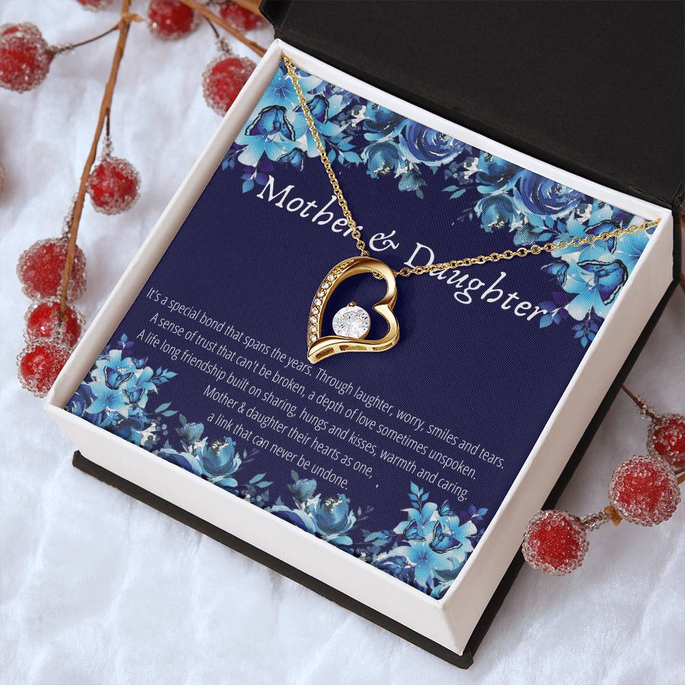 Mother & Daughter - Forever Necklace - A Link That Can Never Be Undone Forever Love Necklace