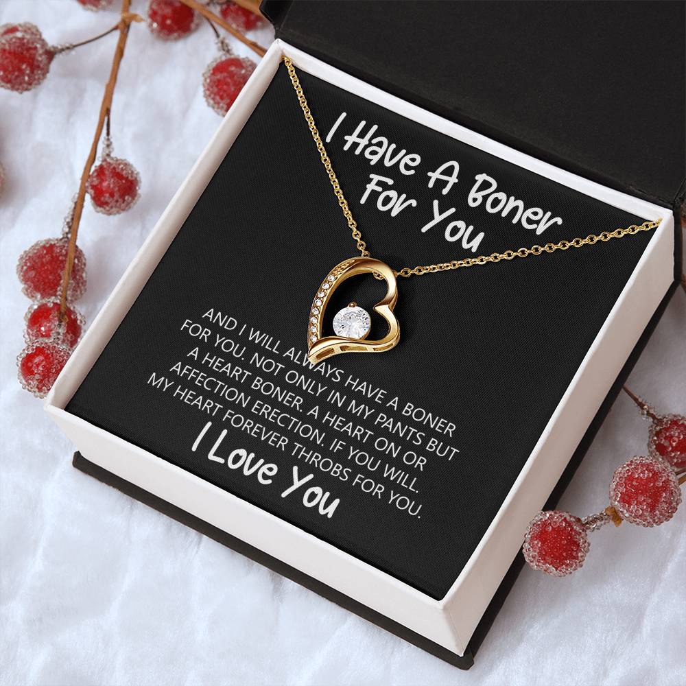 I Have A Heart On For You And Always Will - Forever Love Necklace Forever Love Necklace