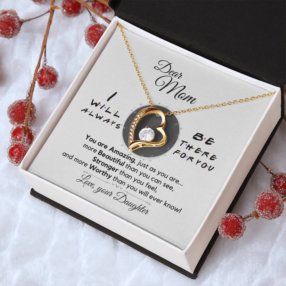 Dear Mom Always There For You Necklace Forever Love Necklace