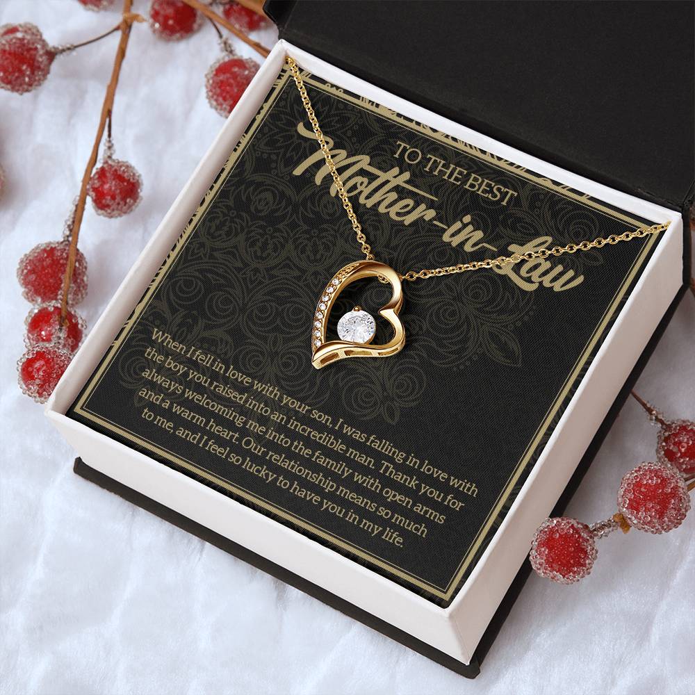 Mother In Law Necklace Gift Mother In Law Necklace Mother Daughter Necklace Jewelry Gift From Mother In Law Necklace For Daughter In Forever Love Necklace