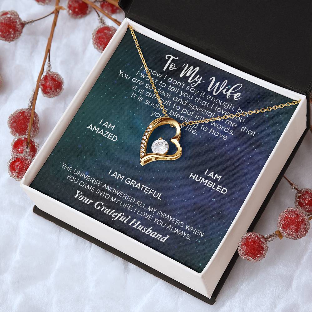 Love To My Wife Necklace Anniversary Gift For Wife Birthday Gift For Wife Gift For Wife Necklace For Wife Gift For Wife Forever Love Necklace