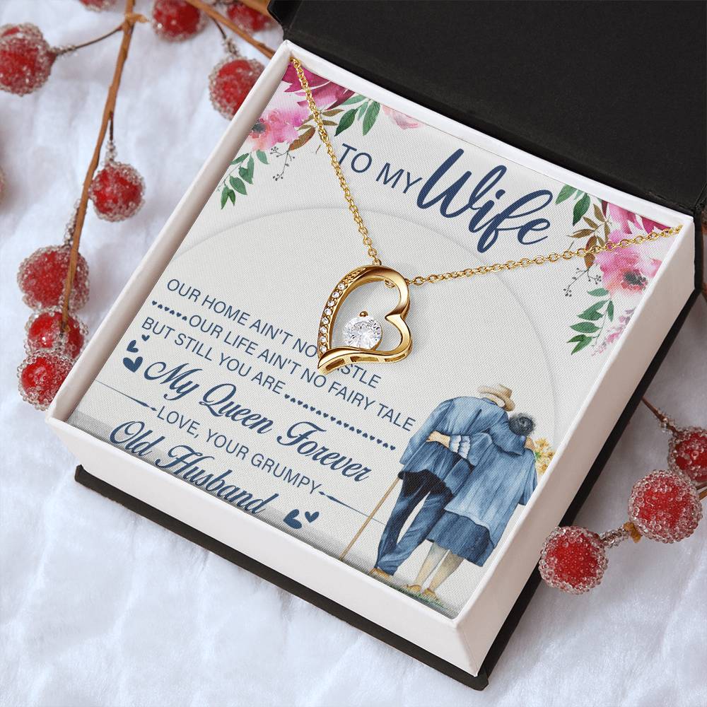 To My Beautiful Wife Necklace Anniversary Gift For Wife Birthday Gift For Wife Gift For Wife Necklace For Wife Gift For Wife Birthday Forever Love Necklace