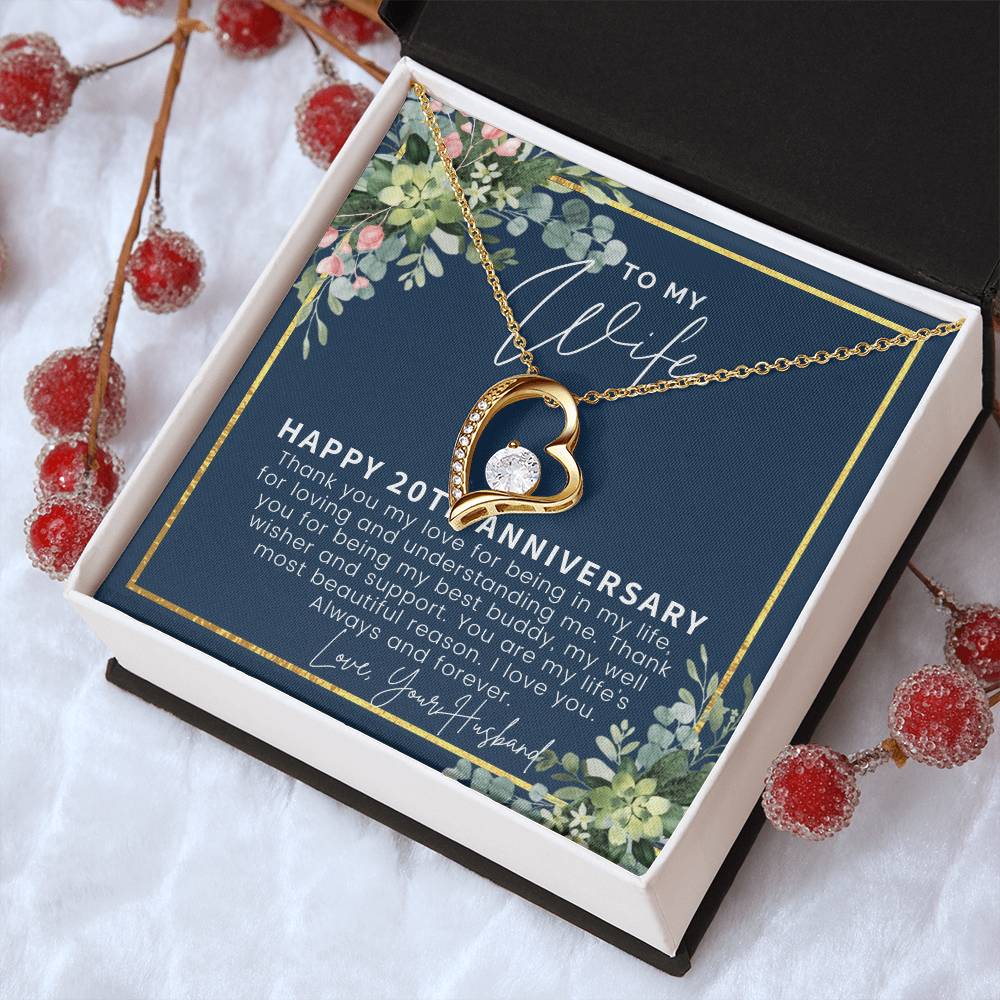 20th Anniversary Gift For Wife 20 Year Anniversary Gifts 20th Wedding Anniversary Gift Ideas 20 Year Anniversary Gift For Forever Love Necklace