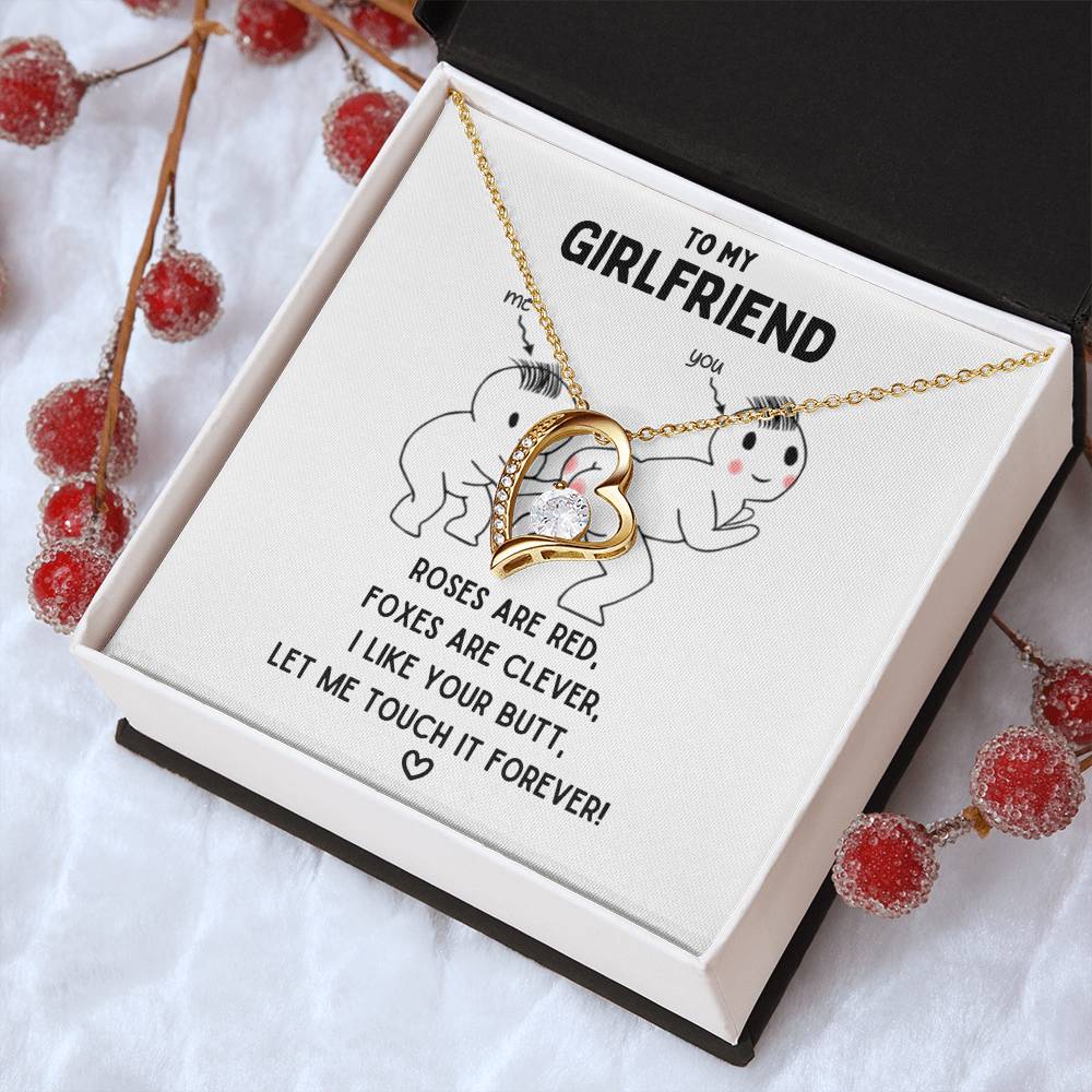 To My Girlfriend - Let Me Touch It Forever  Forever Love Necklace Forever Love Necklace