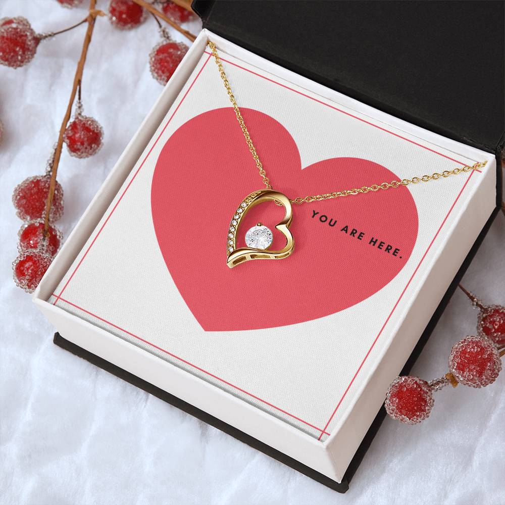 To My Wife You're In My Heart - Forever Love Necklace Forever Love Necklace