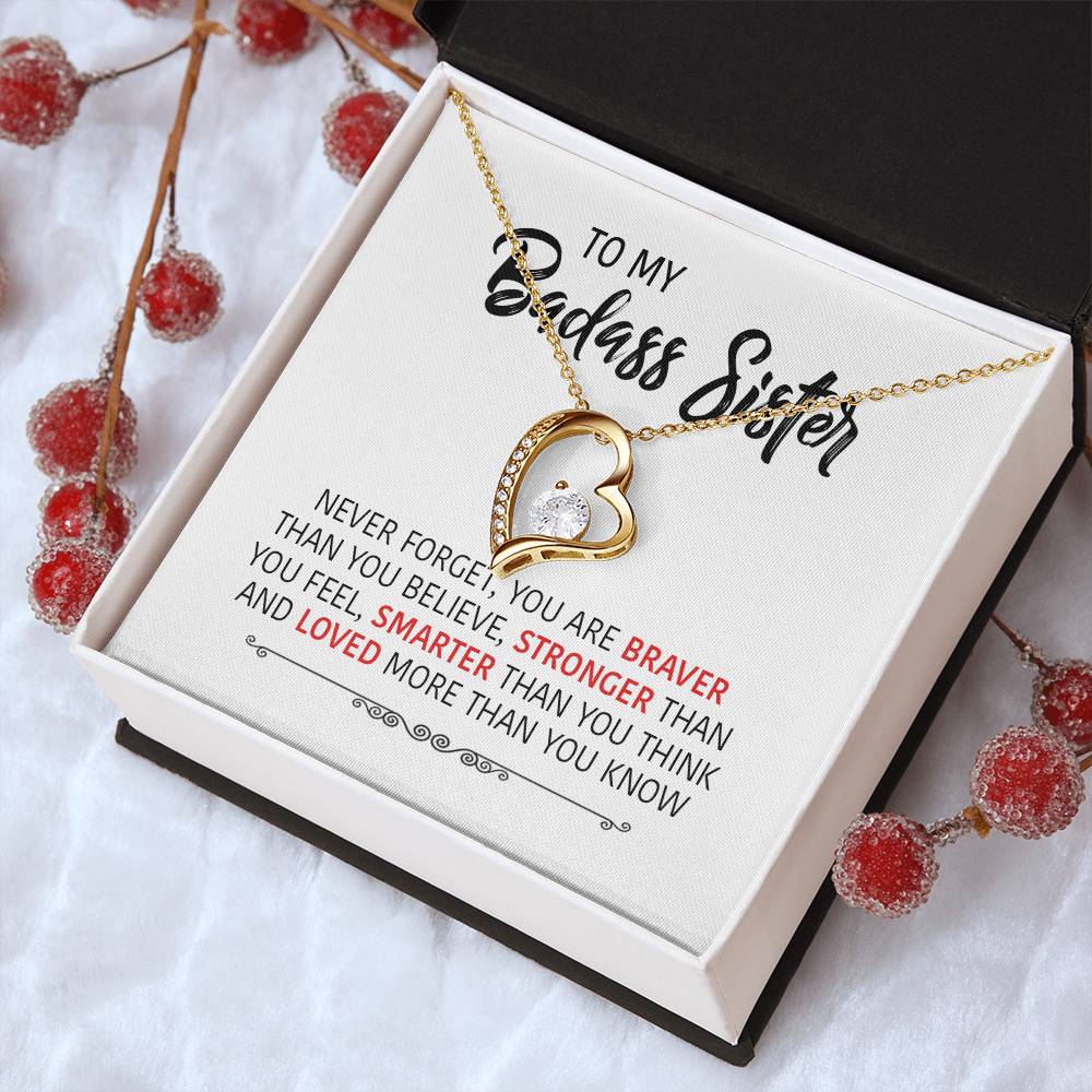 Perfect Gift For Your Sister Forever Love Necklace