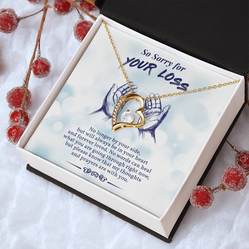 In Loving Memory Of Your Mom Initials Hearts Necklace Grief And Loss Of Mom Condolence Gift Memorial Jewelry Forever Love Necklace