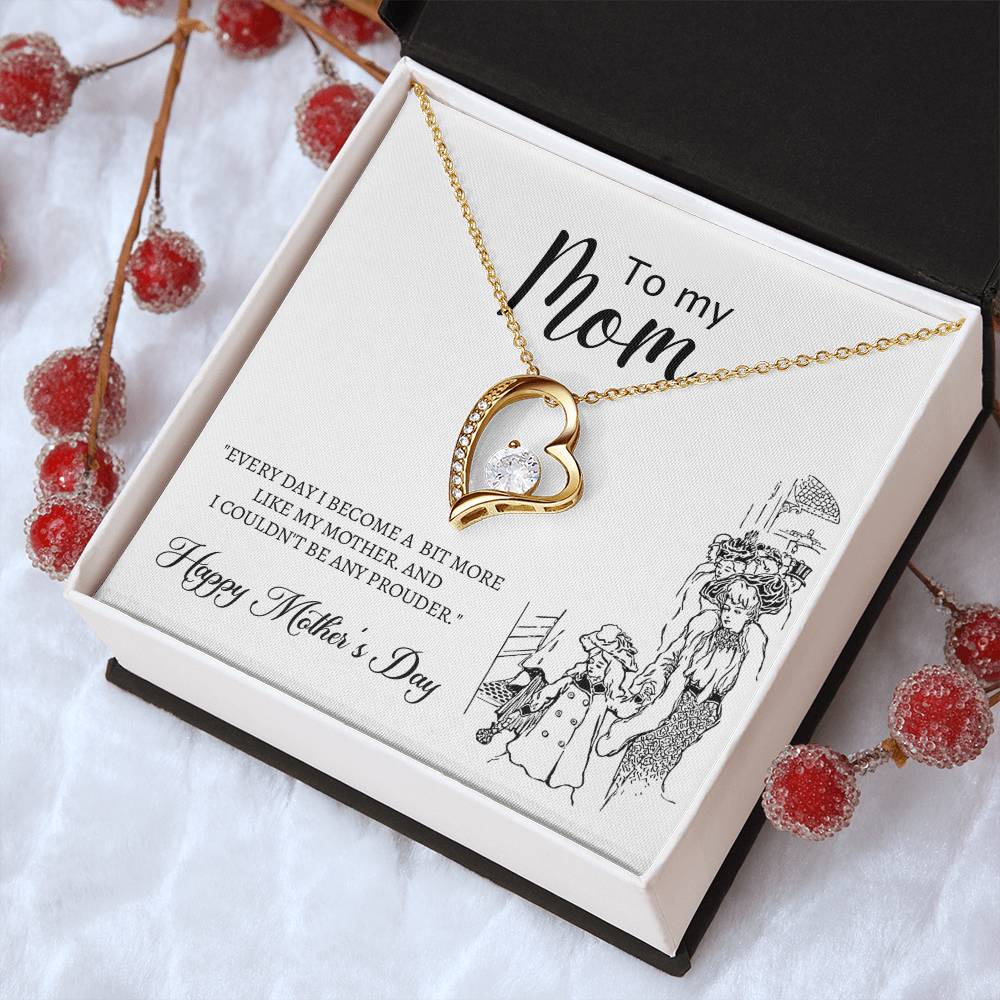 Mother Gift Mother's Day Gift Necklace Gift For Mother Mother Gift From Daughter Mother Gift From Son Mother Message Card To My Forever Love Necklace