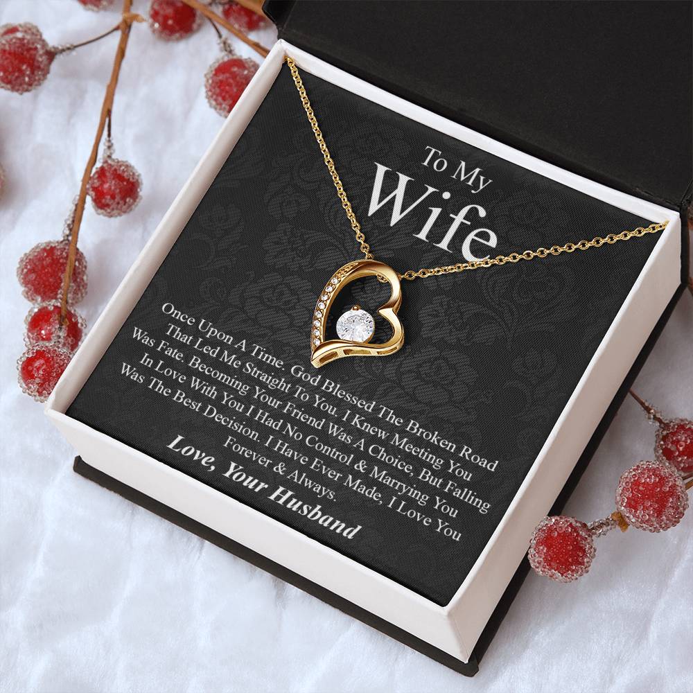 To My Wife The Best Decision 1 Forever Love Necklace