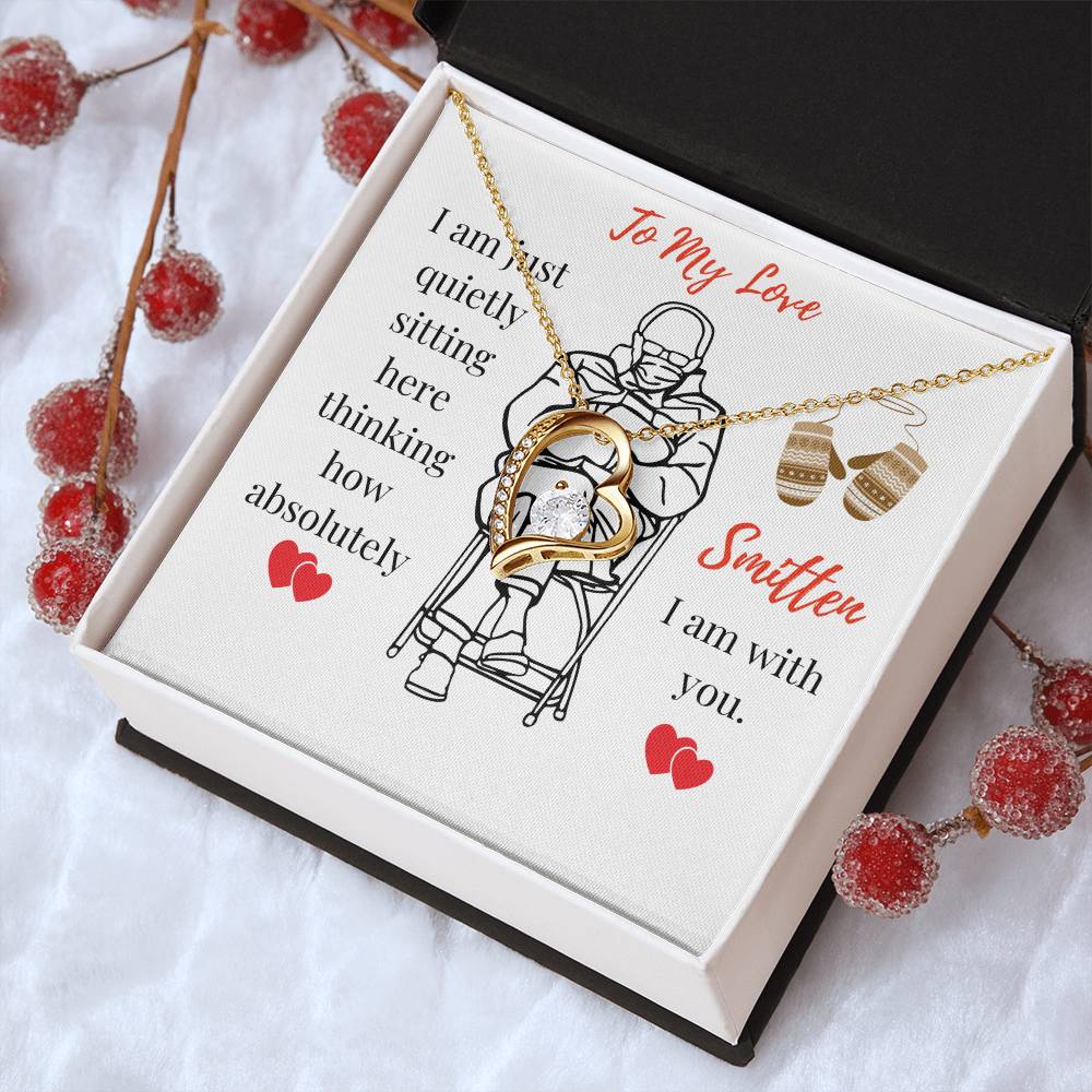 Shining Heart Pendant Necklace Mittens Meme Inspired Gift All Occasion Gift Gift For Wife Gift For Girlfriend 1 Forever Love Necklace