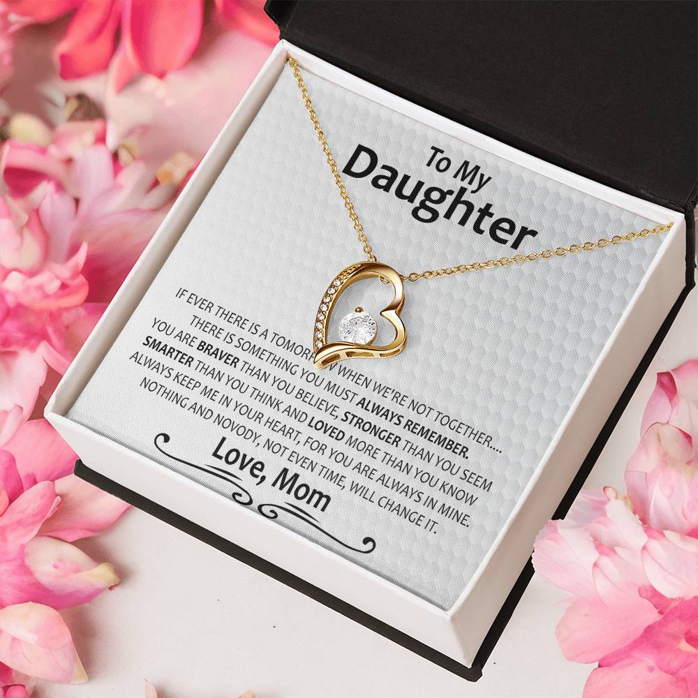 Gift For Daughter From Mom Daughter Mother Necklace Daughter Gift From Mom To My Daughter Daughters Birthday Unique Grown Up Daughter 2 Forever Love Necklace
