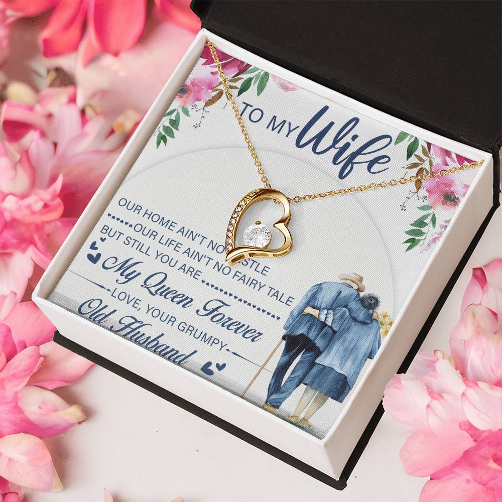 To My Beautiful Wife Necklace Anniversary Gift For Wife Birthday Gift For Wife Gift For Wife Necklace For Wife Gift For Wife Birthday Forever Love Necklace